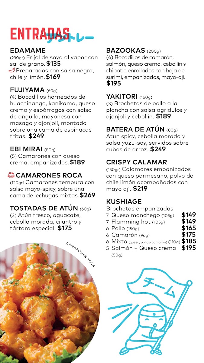 Mirai Playa Del Carmen Menu Photo 3