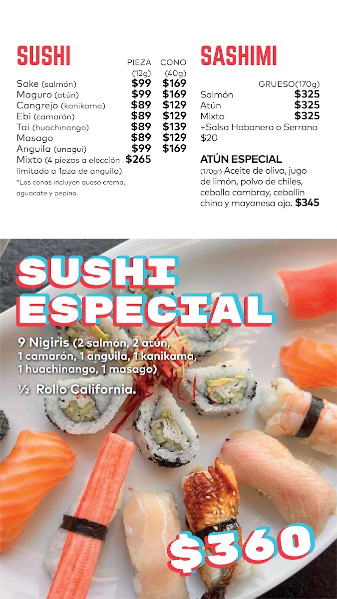 Mirai Playa Del Carmen Menu Photo 6