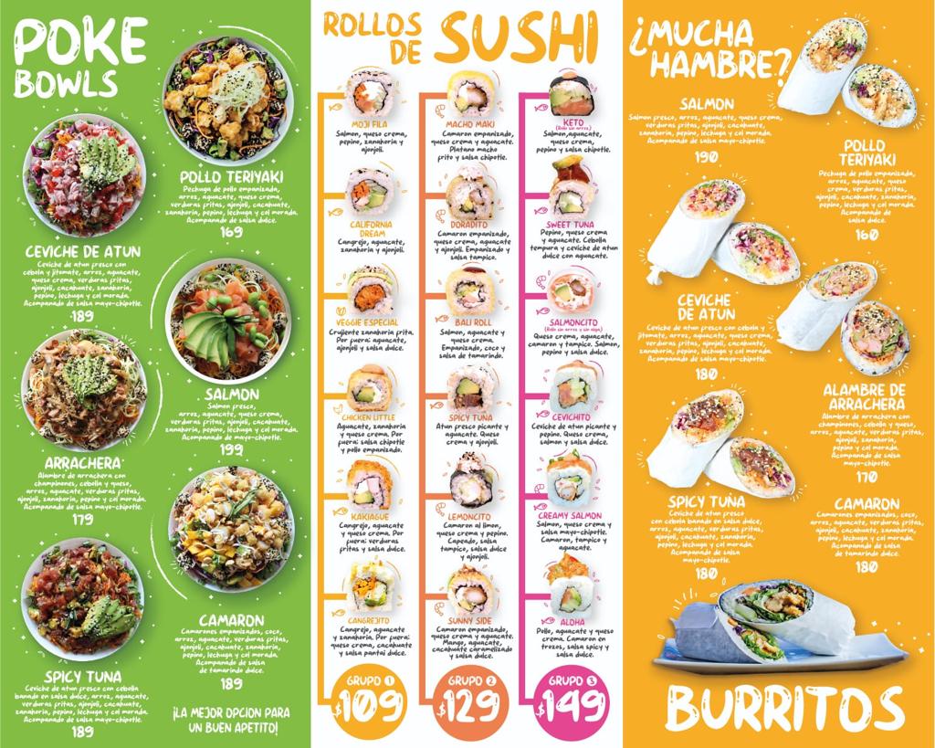 Moji Sushi Menu