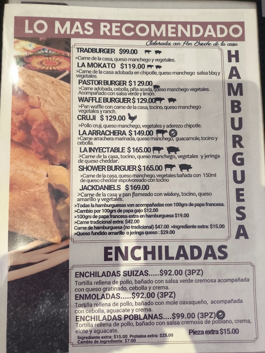Mokato Menu