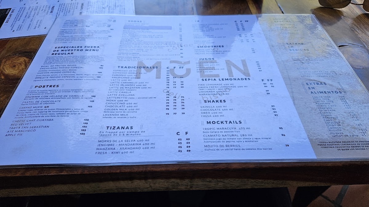 Muen Coffee Shop Menu Photo 2