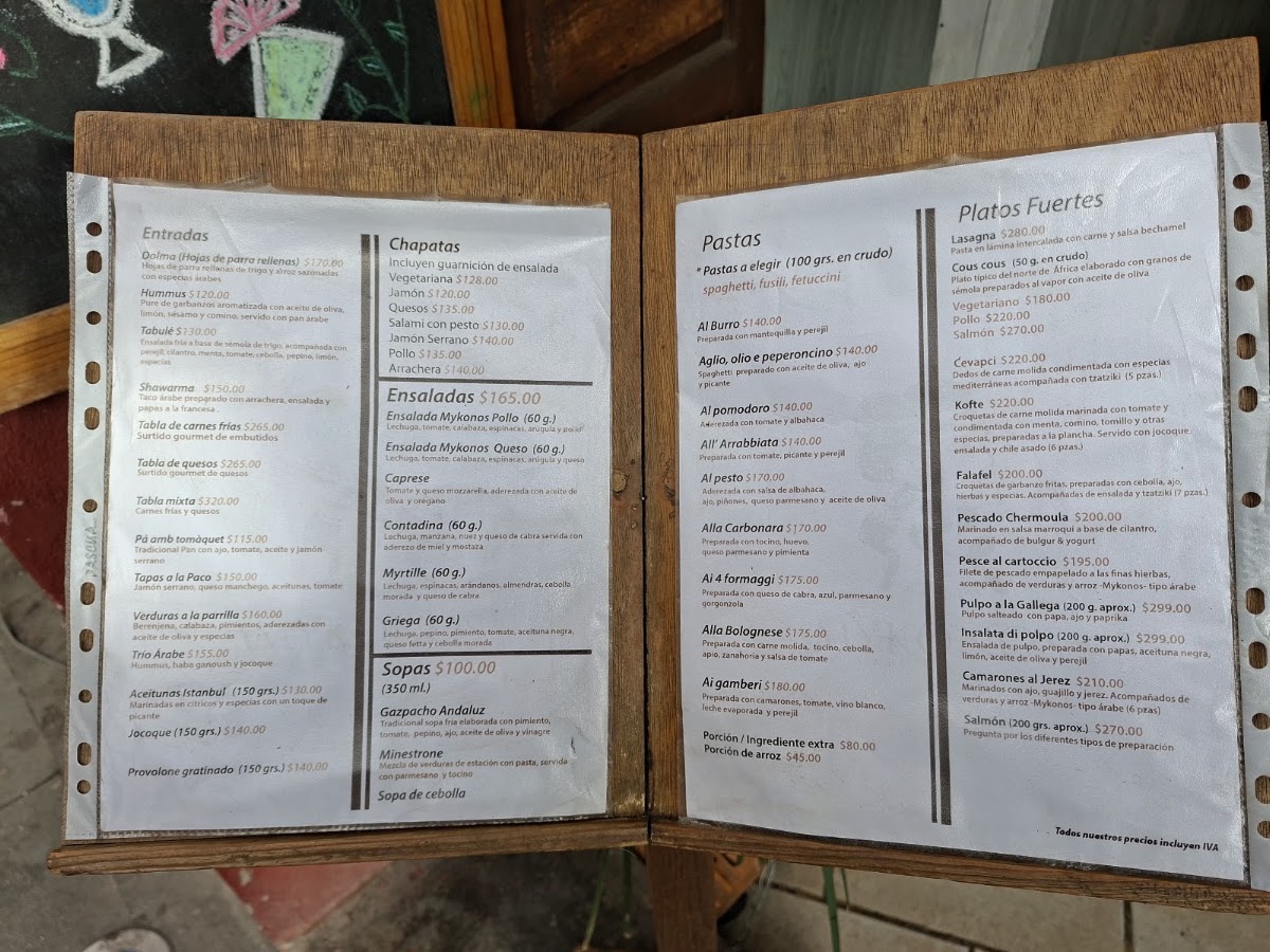 Mykonos Cocina Mediterranea Menu Photo 3