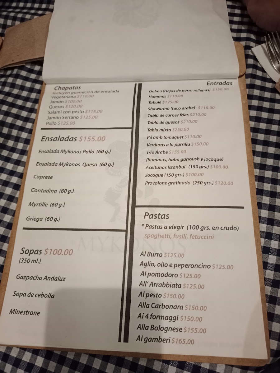 Mykonos Cocina Mediterranea Menu Photo 4