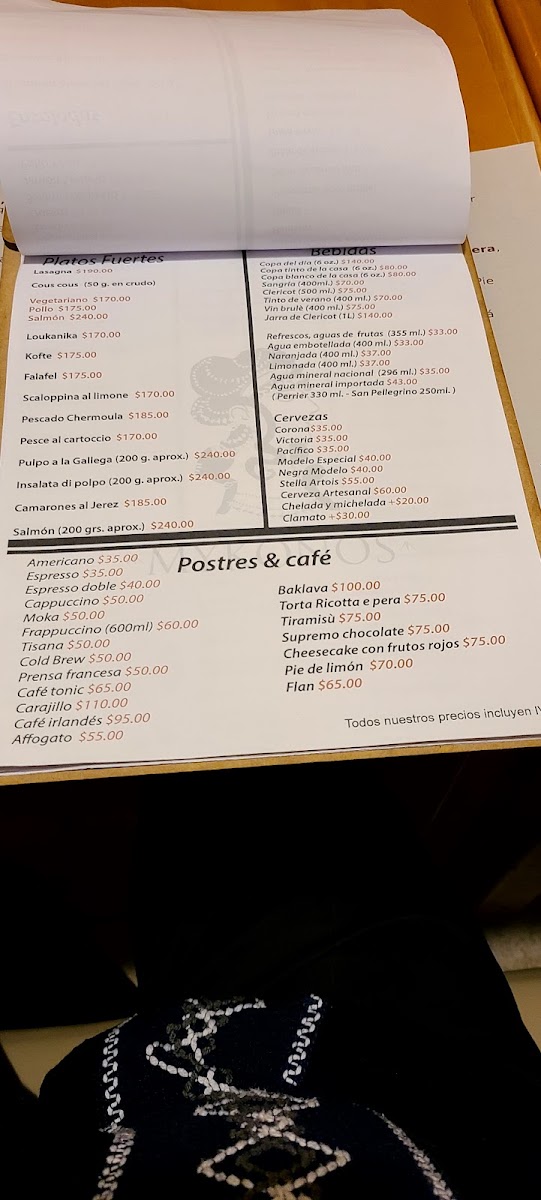 Mykonos Cocina Mediterranea Menu Photo 6