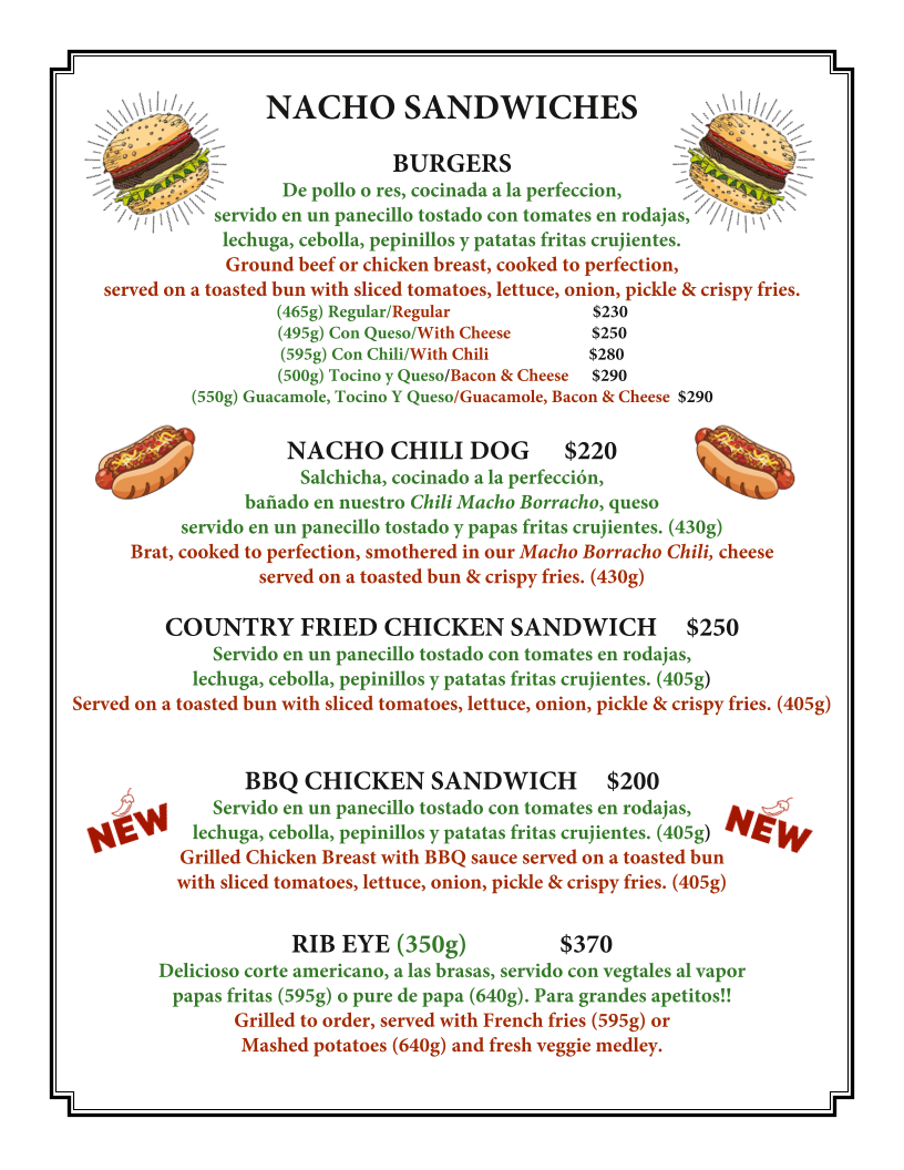 Nacho Daddy Menu Photo 5