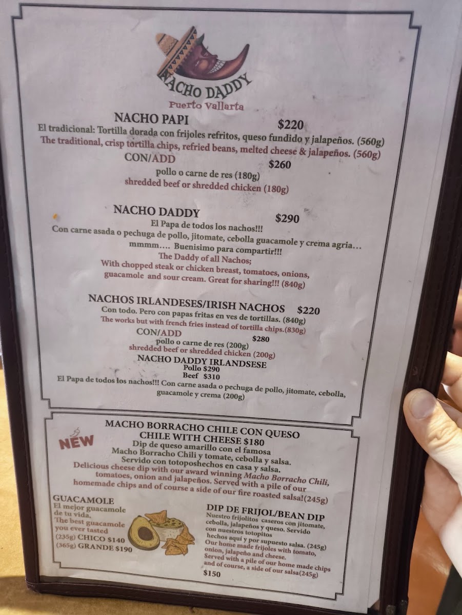 Nacho Daddy Menu Photo 8