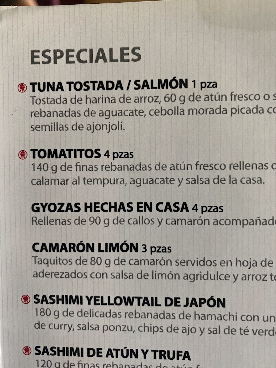 Nicksan Nuevo Vallarta Menu Photo 4