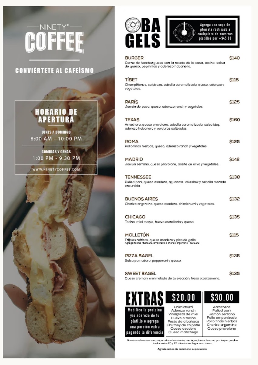 Ninety Coffee - Cafetería De Especialidad Menu Photo 5