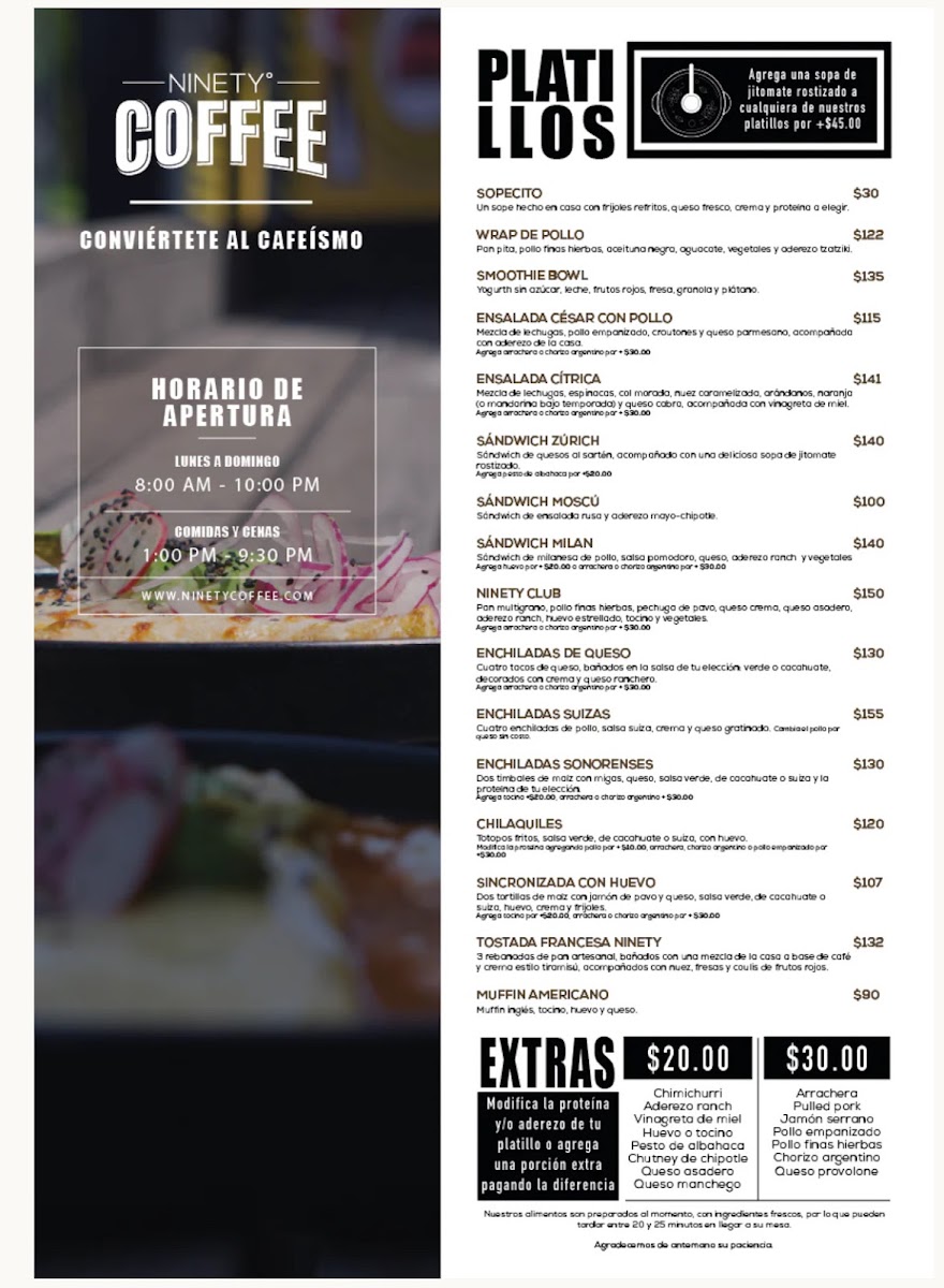 Ninety Coffee - Cafetería De Especialidad Menu Photo 6