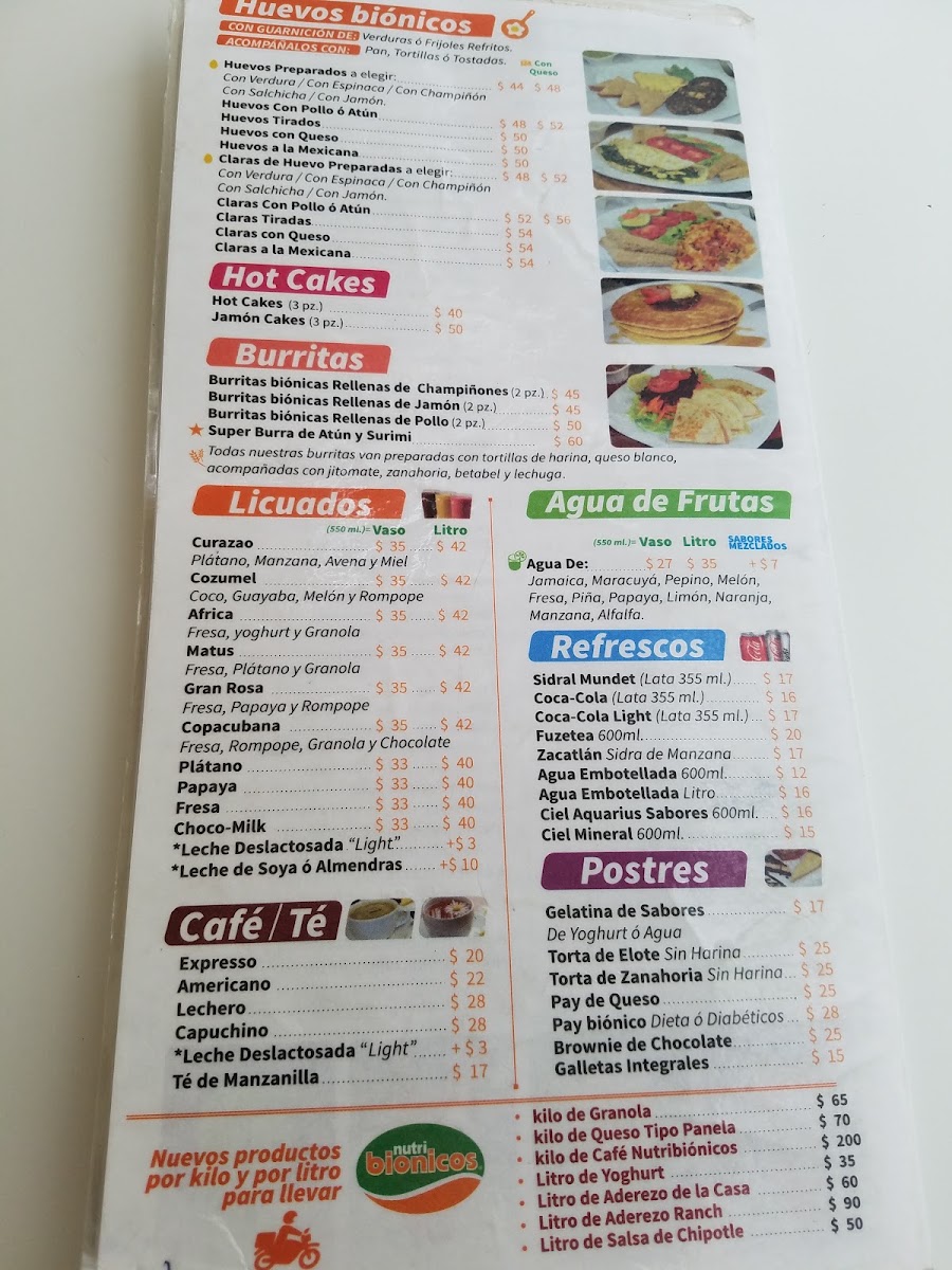 Nutribionicos Reforma Menu Photo 9
