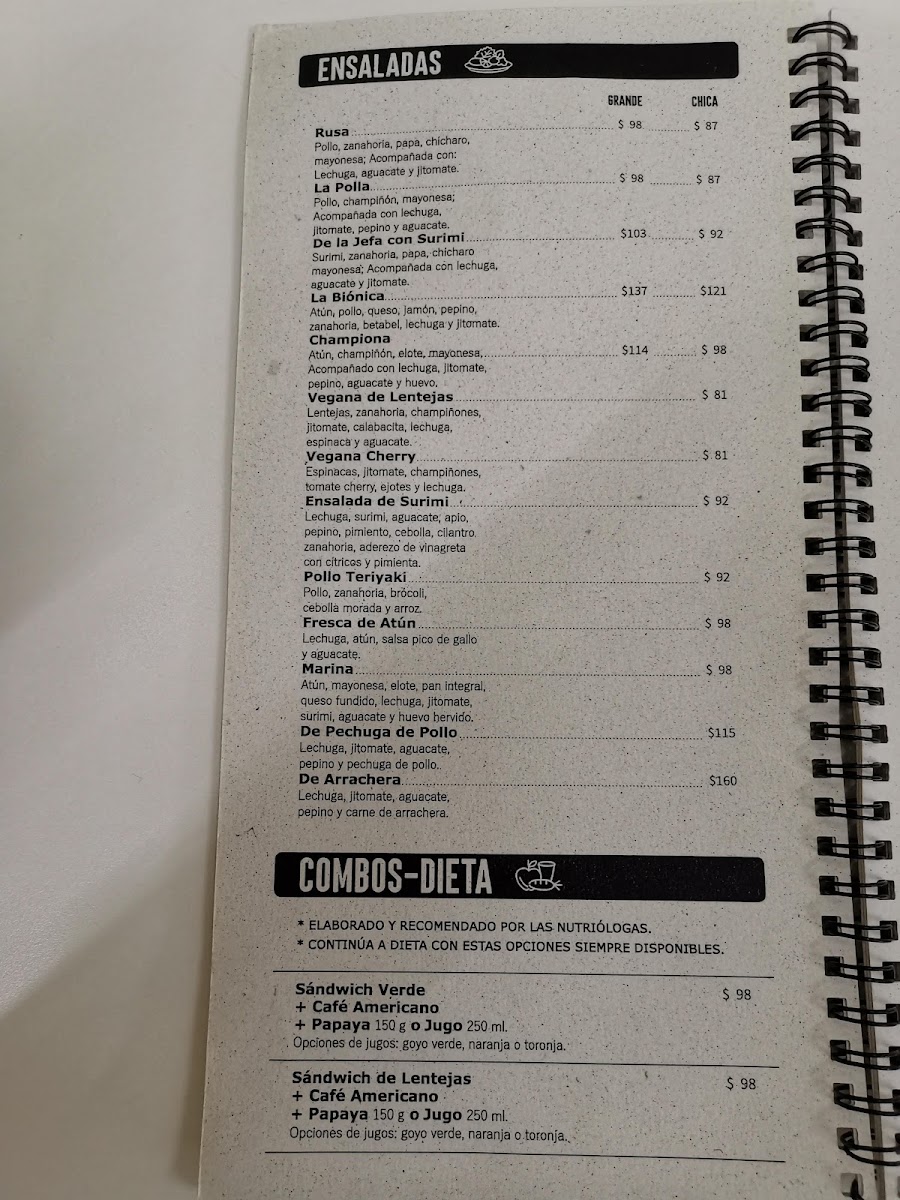 Nutribionicos Reforma Menu Photo 2