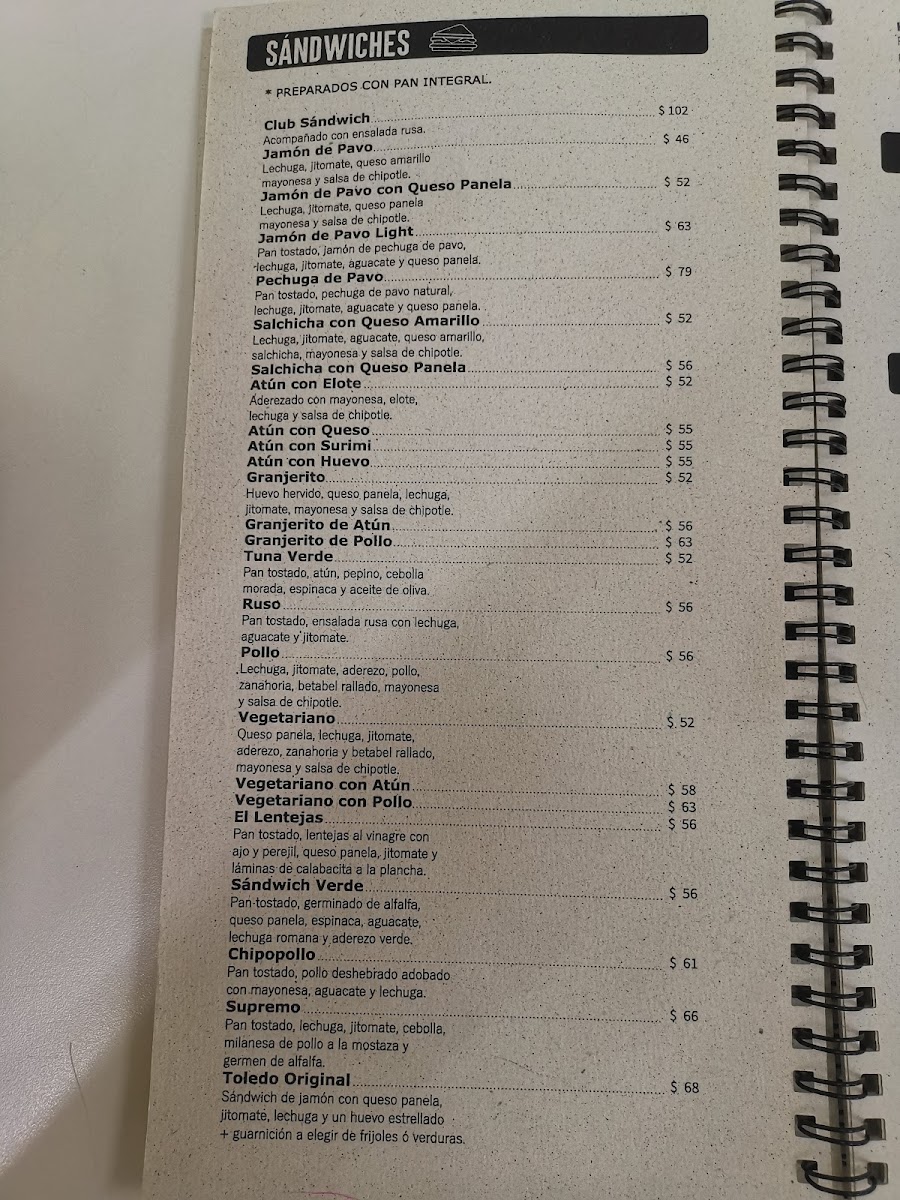 Nutribionicos Reforma Menu Photo 3
