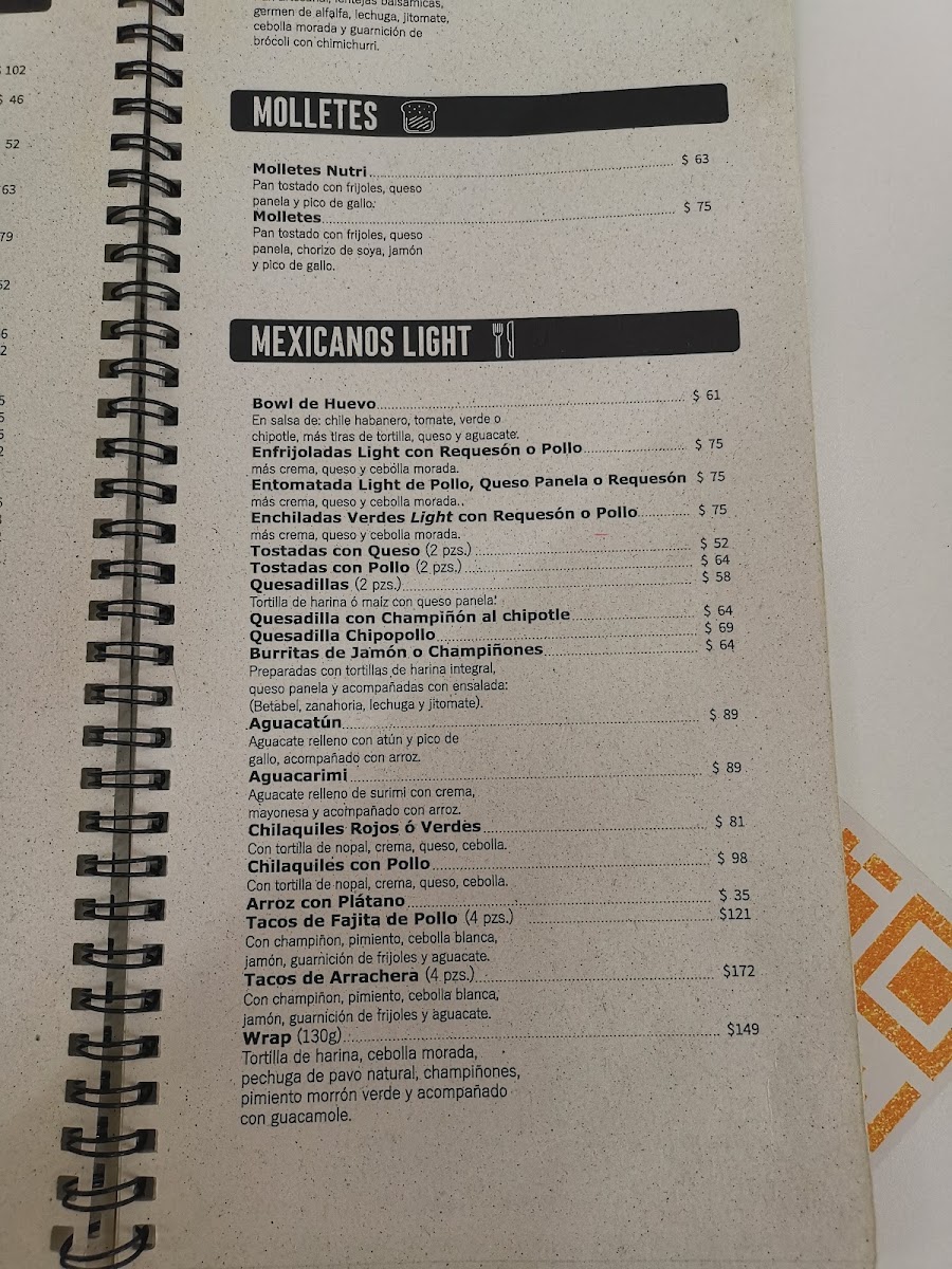 Nutribionicos Reforma Menu Photo 7