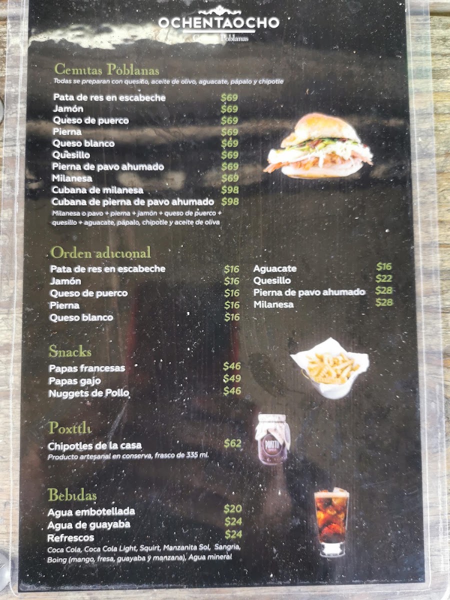 Ochentaocho Cemitas Poblanas Menu Photo 2