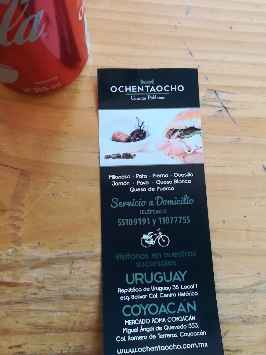 Ochentaocho Cemitas Poblanas Menu Photo 8