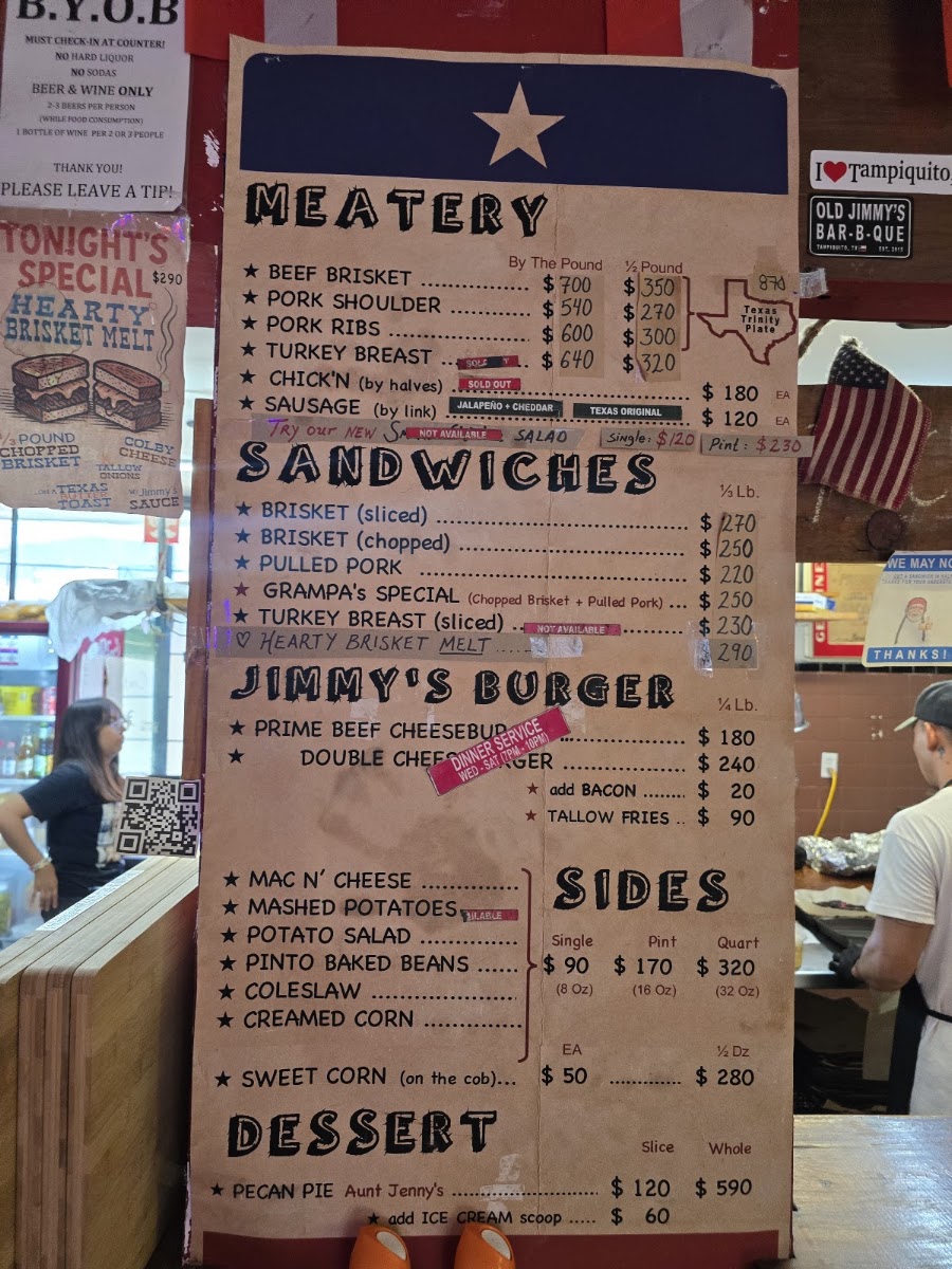 Old Jimmy's BBQ #TampiquitoTx Menu Photo 8