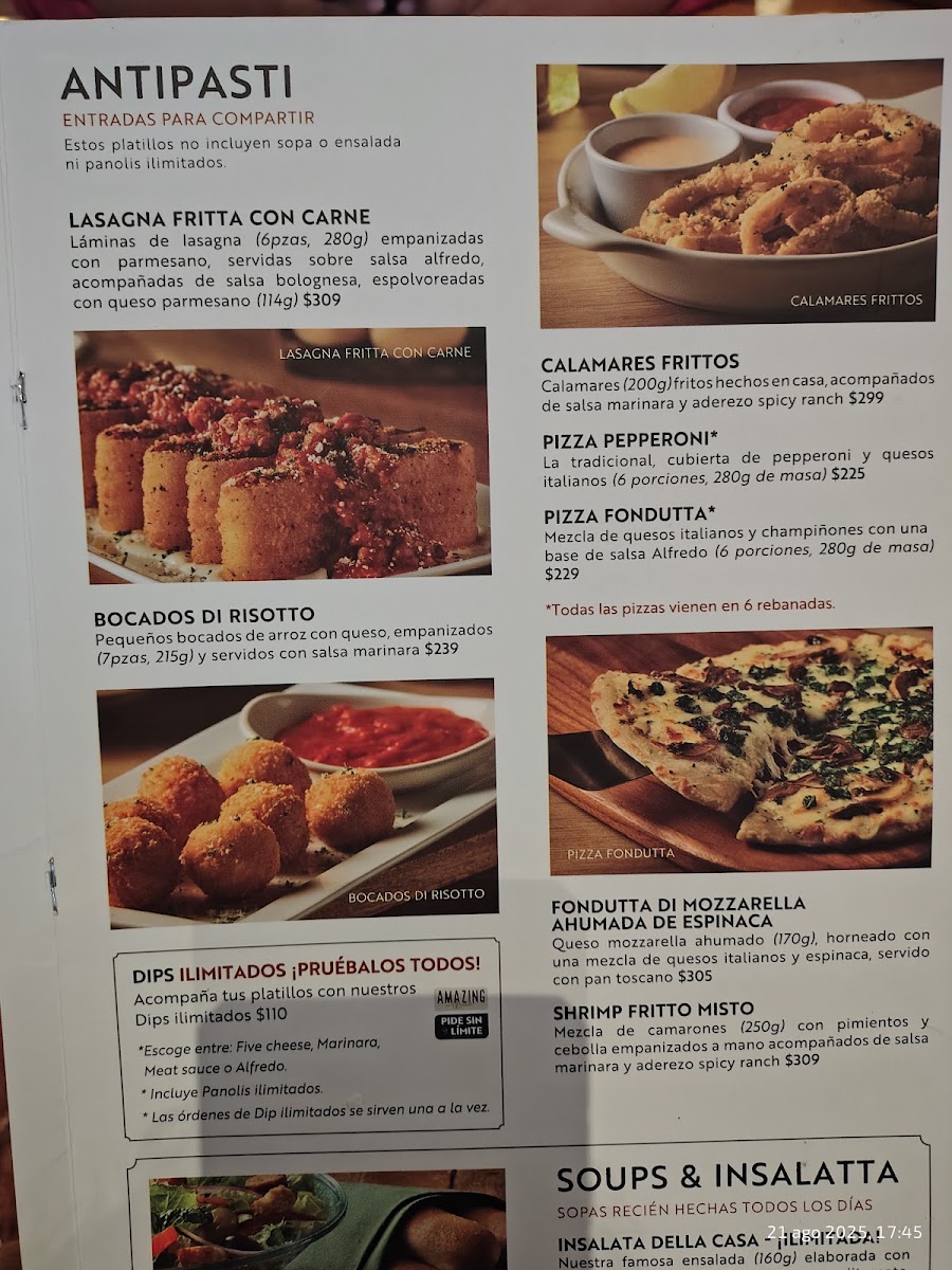 Olive Garden Italian Restaurant Menu Photo 10