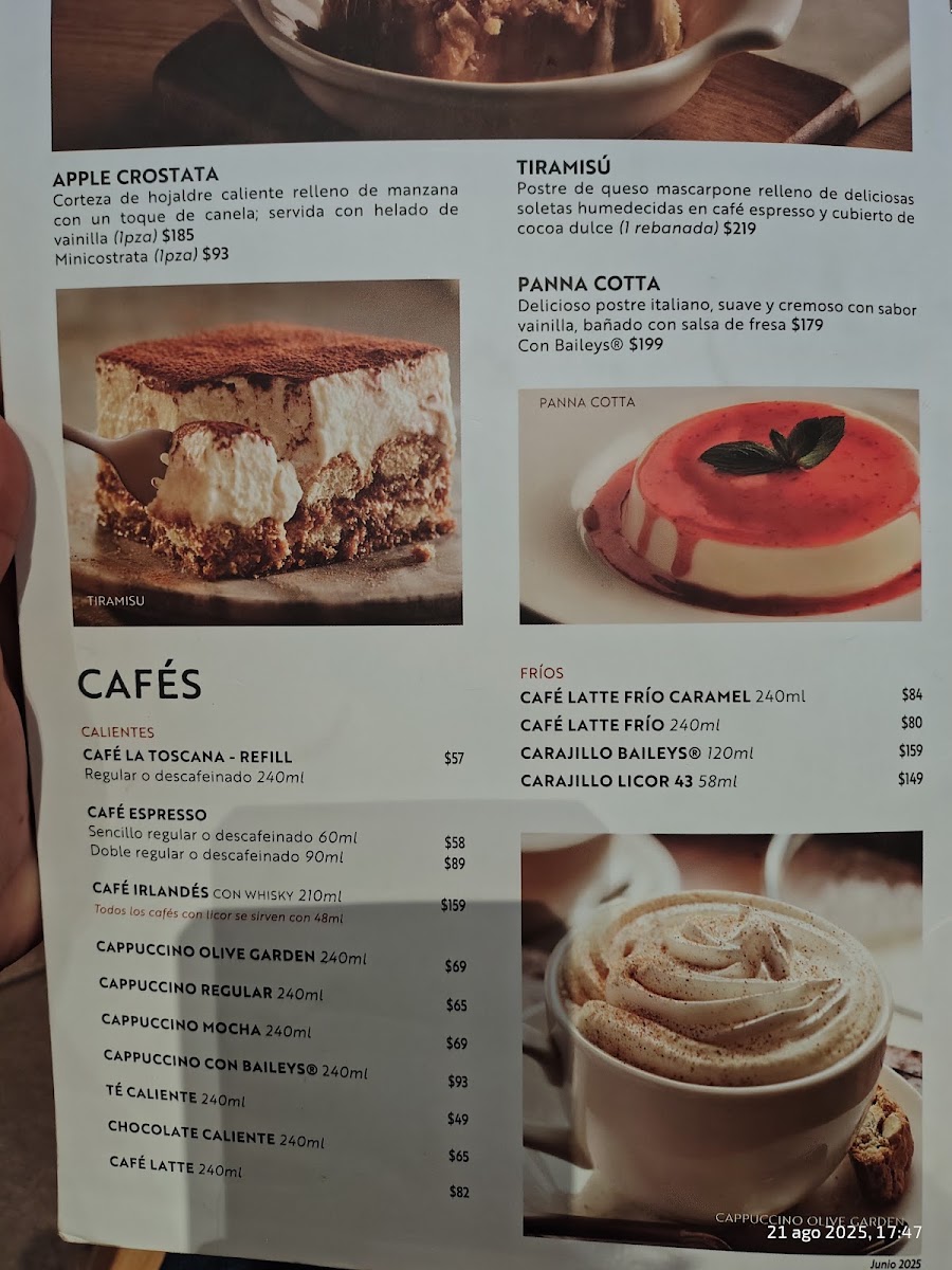 Olive Garden Italian Restaurant Menu Photo 3