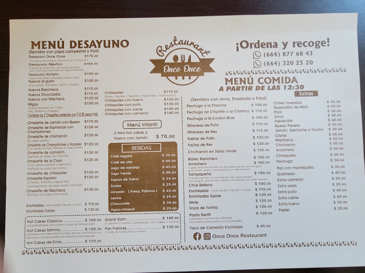 Once Once Restaurante El Lago Menu Photo 4