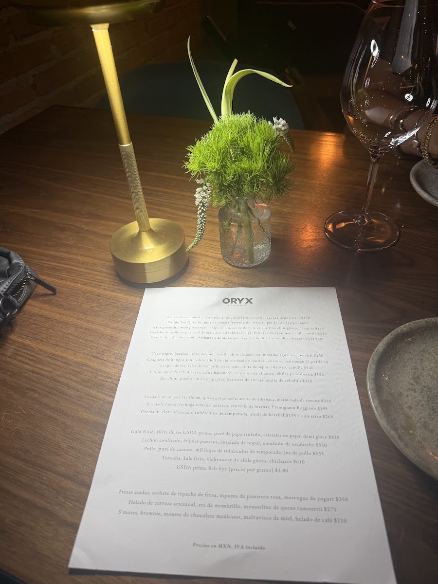 Oryx Restaurante Menu Photo 7
