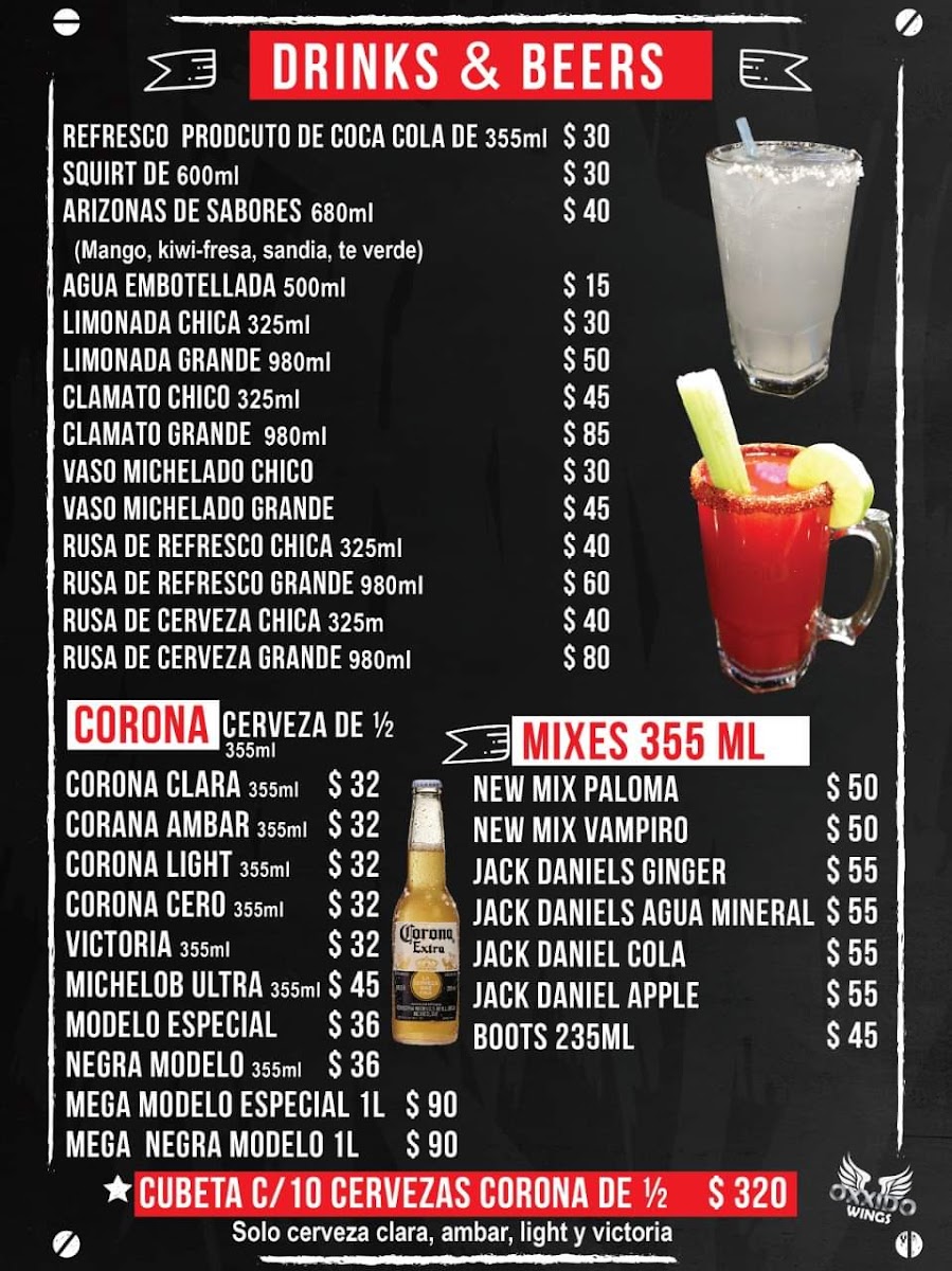 Oxxido Wings Menu Photo 2