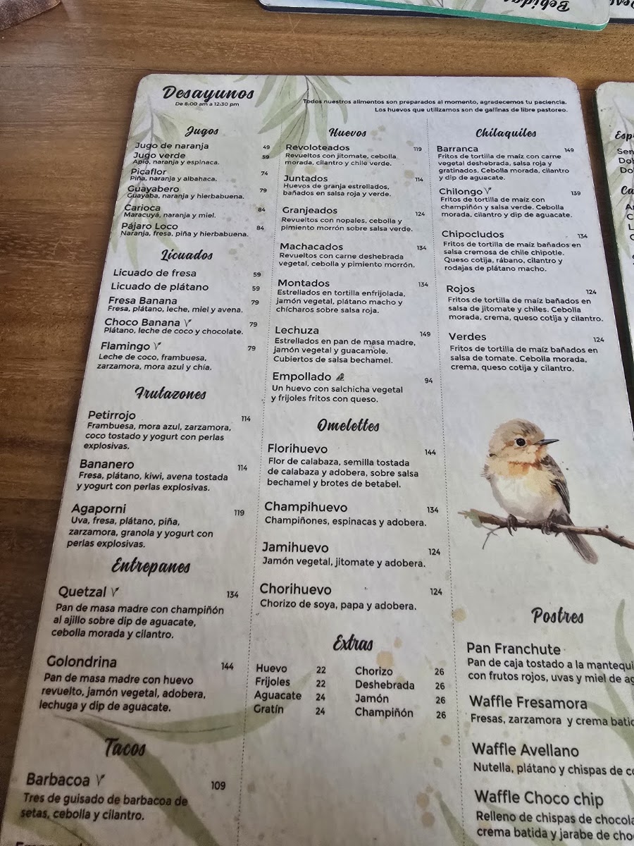 Pajaretto Cafe Menu Photo 10