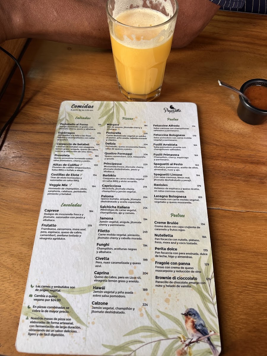 Pajaretto Cafe Menu Photo 3