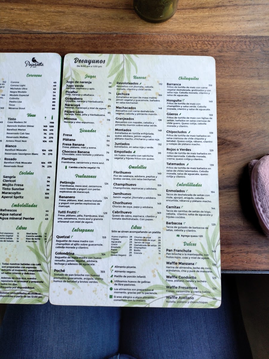 Pajaretto Cafe Menu Photo 8