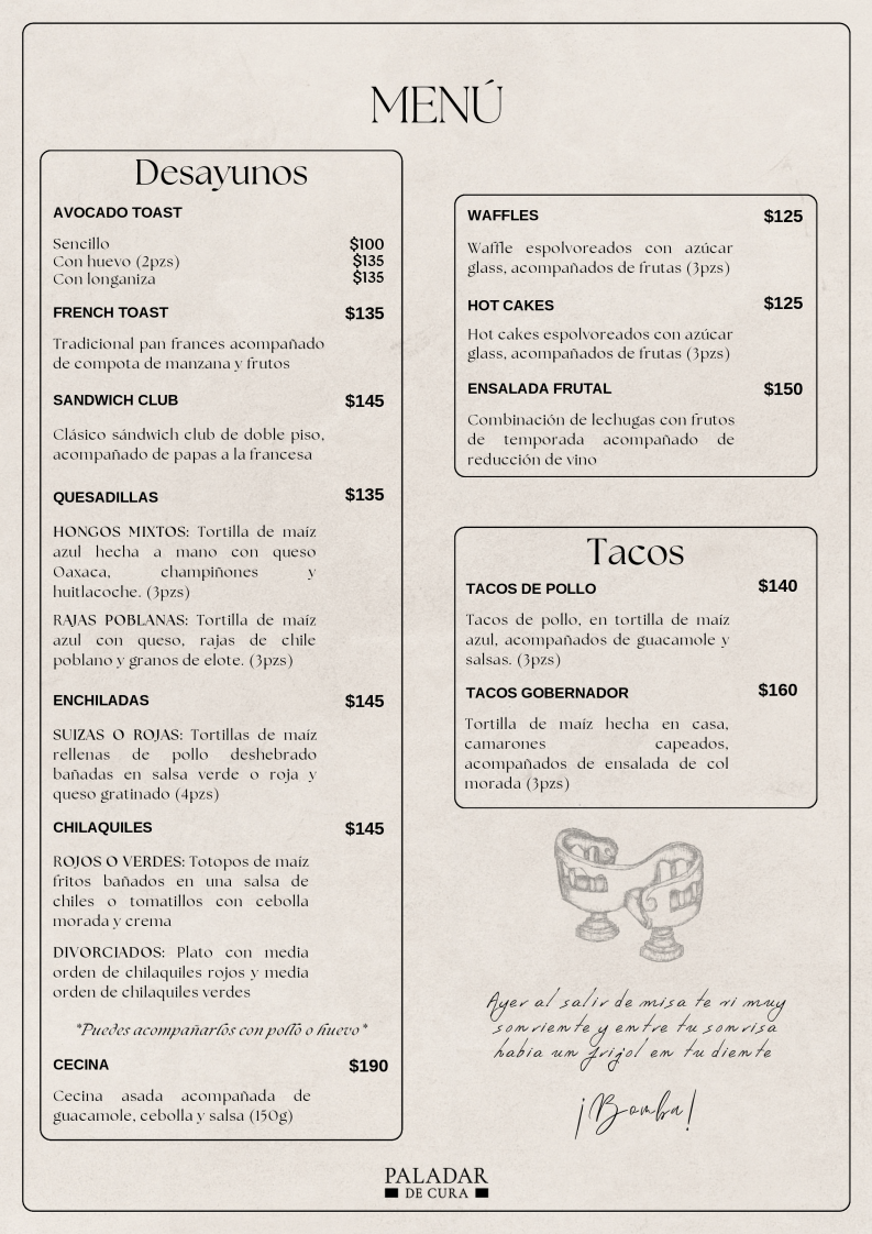 Paladar De Cura Menu Photo 3