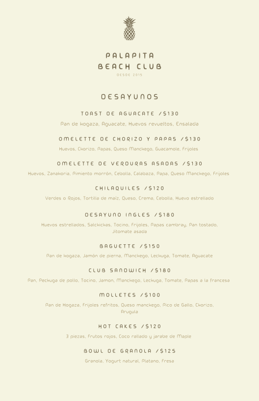 Palapita Bar Menu Photo 2