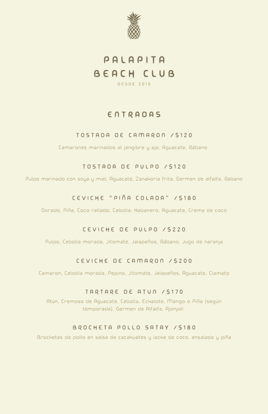Palapita Bar Menu Photo 6