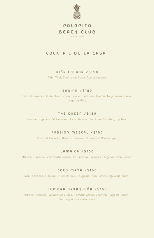 Palapita Bar Menu Photo 7