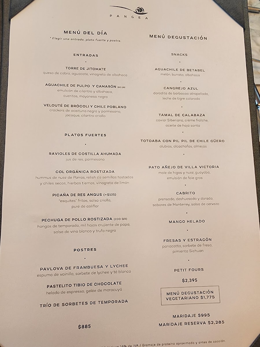 Pangea Menu Photo 4