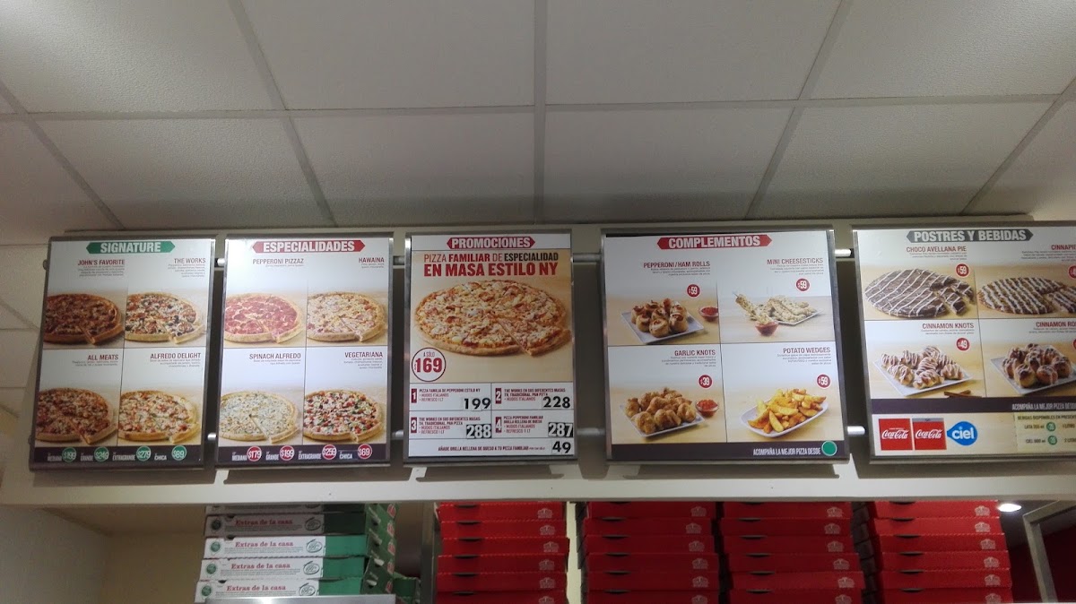Papa John´s Pizza Menu Photo 2