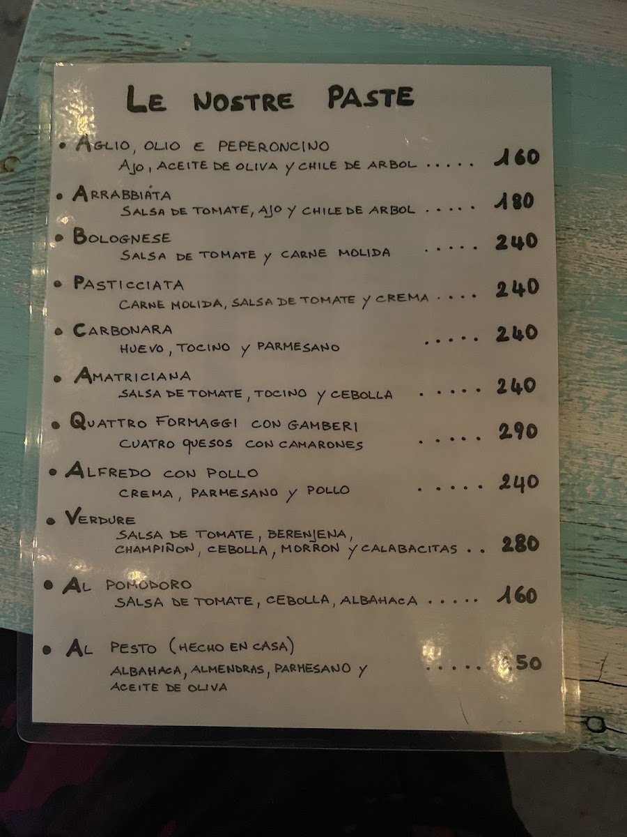 Papaya Pizza & Co Tulum Menu Photo 6