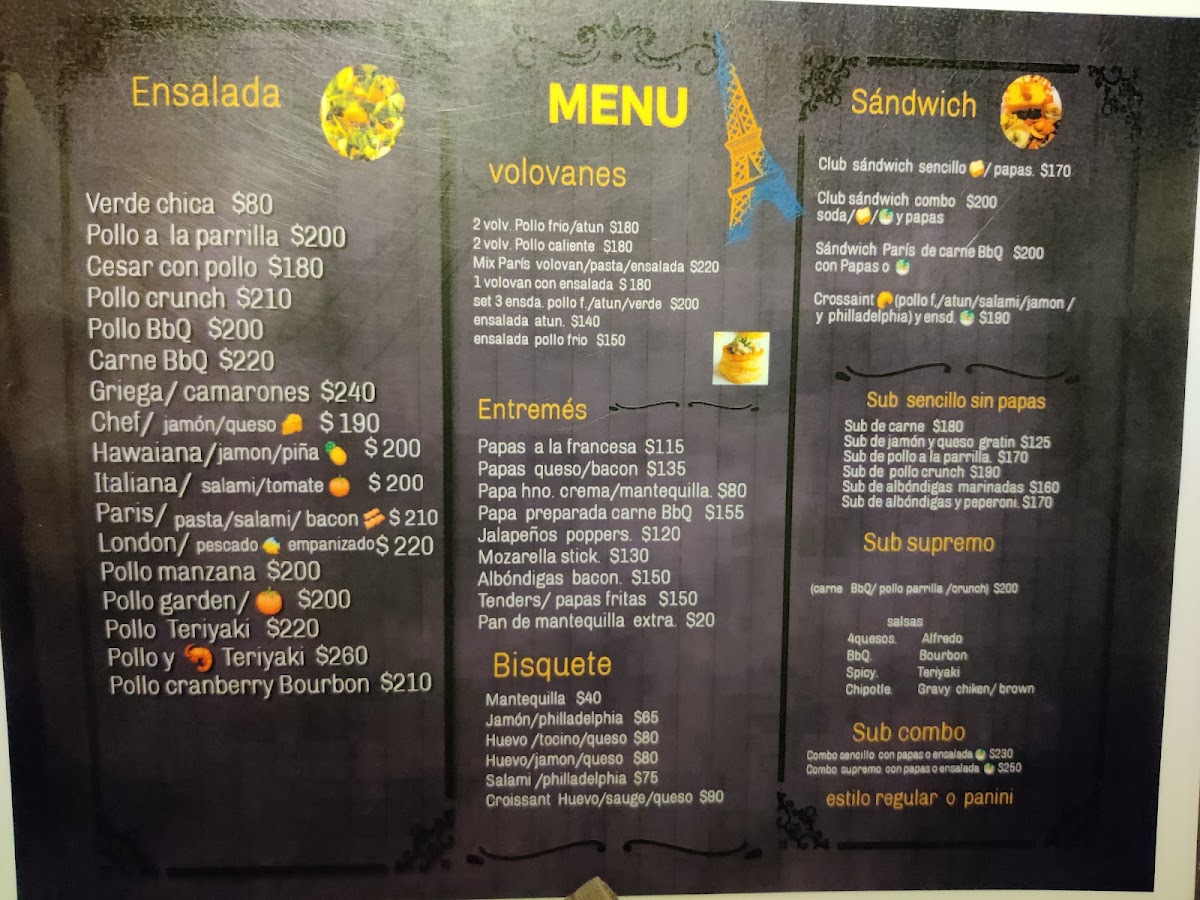 París Coffee Menu Photo 2