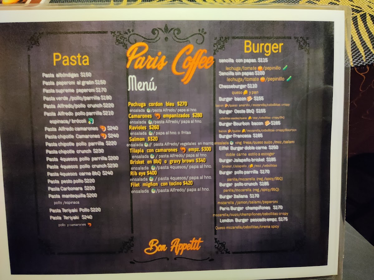 París Coffee Menu Photo 4