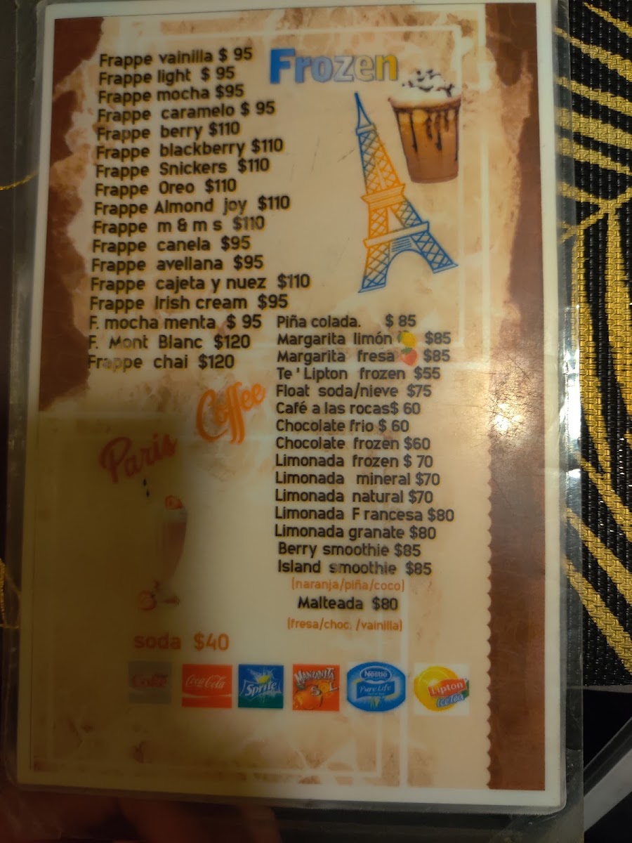 París Coffee Menu Photo 6
