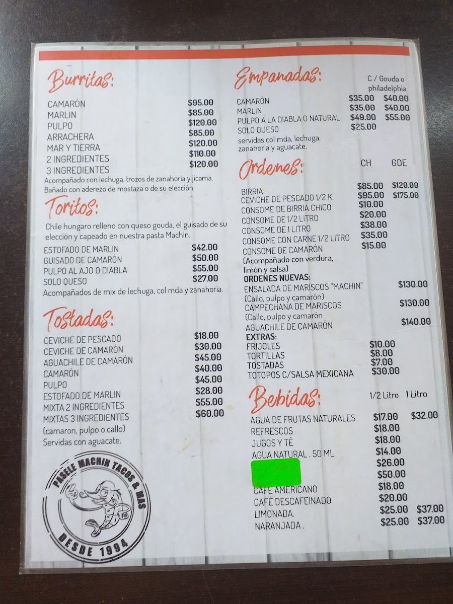 Pasele Machin Menu Photo 8