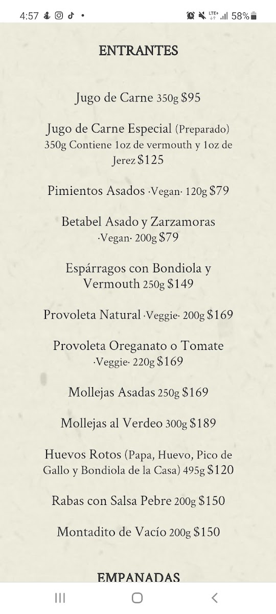 Patagonia Menu Photo 10