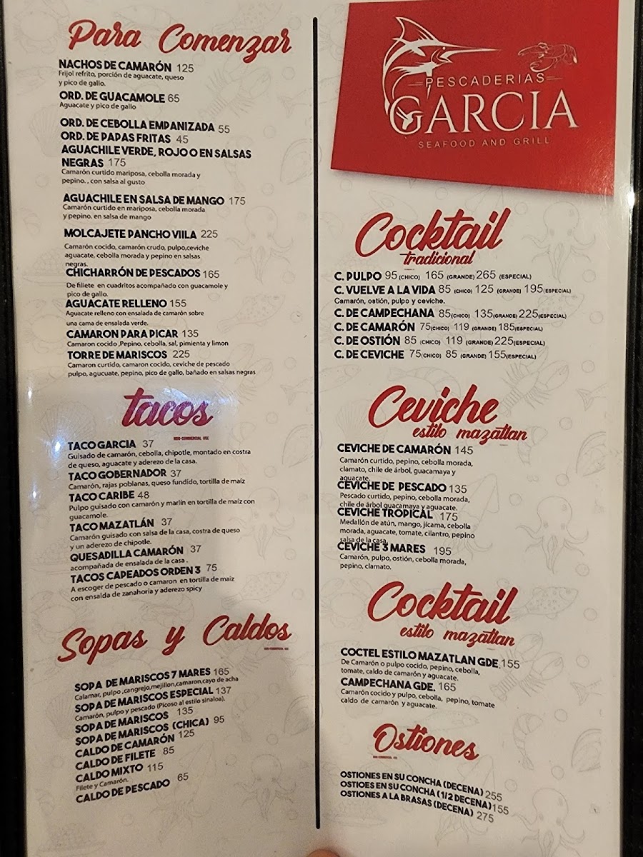 Pescaderia Garcia Menu Photo 3