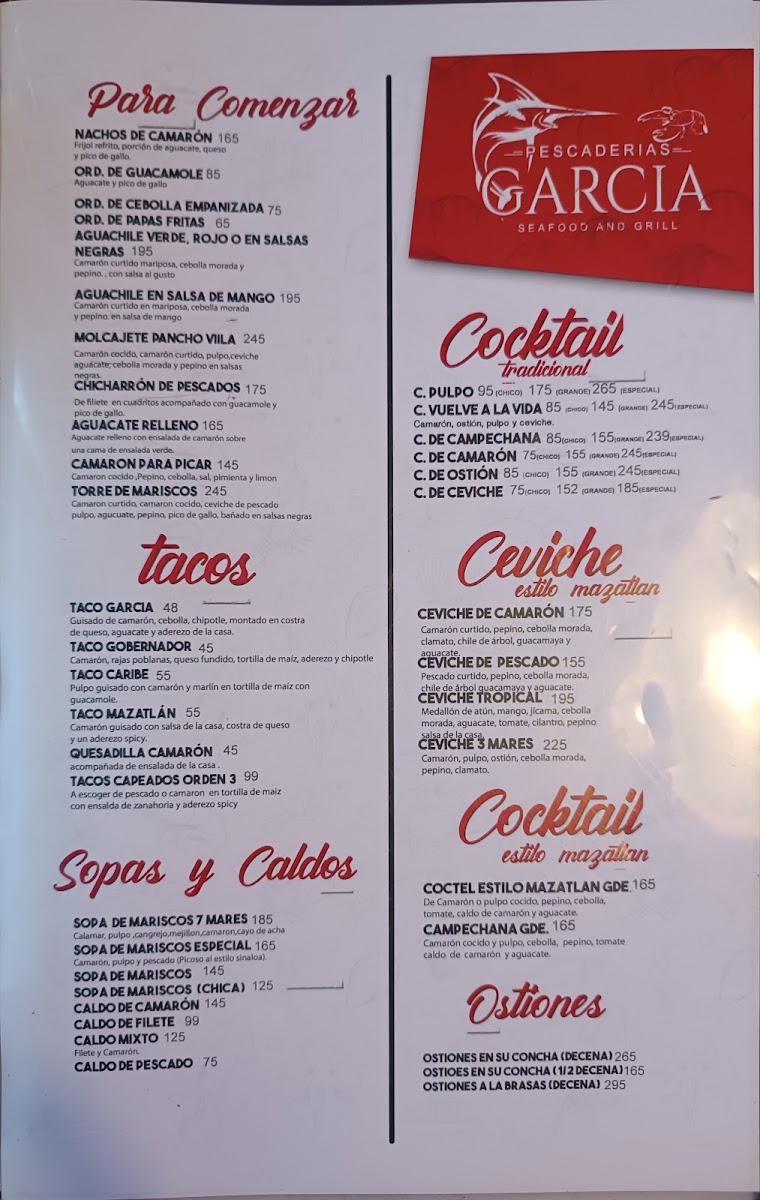 Pescaderia Garcia Menu Photo 4