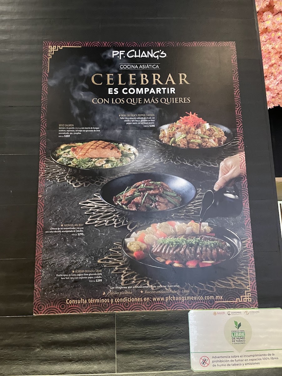P.f. Chang's Antea Menu