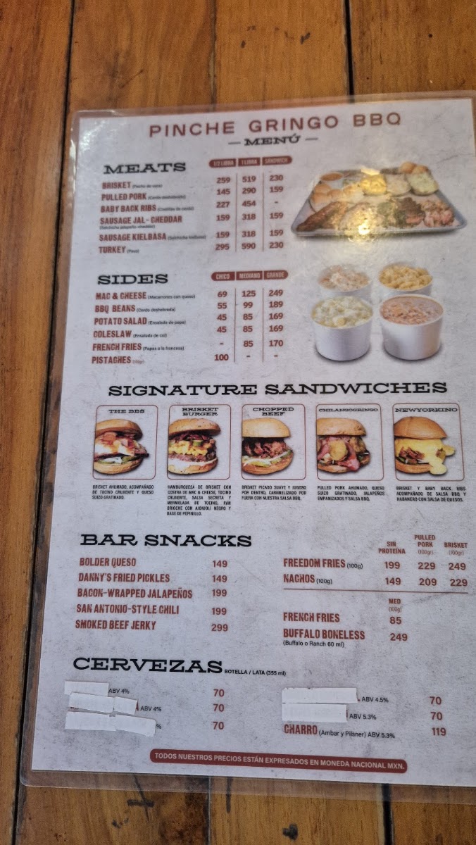Pinche Gringo Bbq Patio Menu Photo 3
