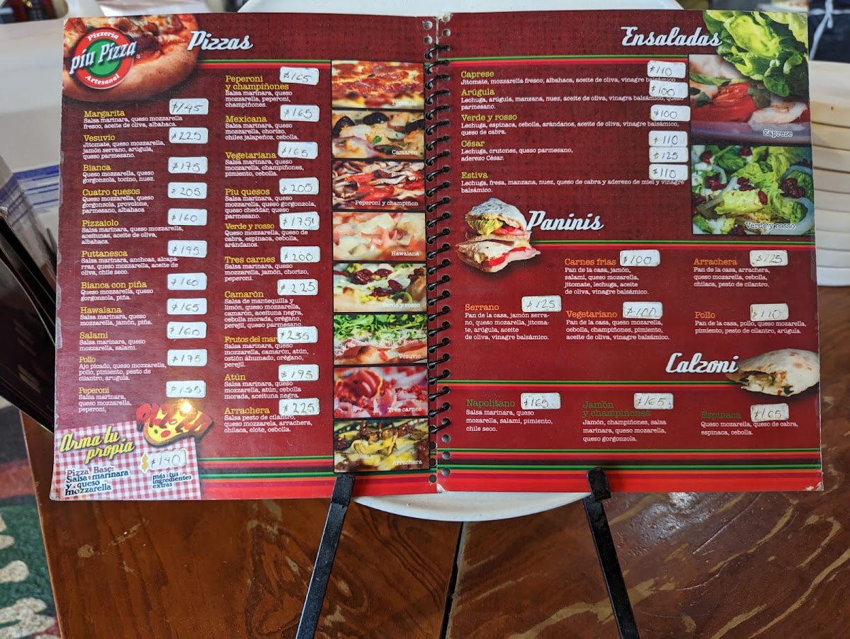 Piu Pizza Artesanal Av. Del Parque Menu Photo 4