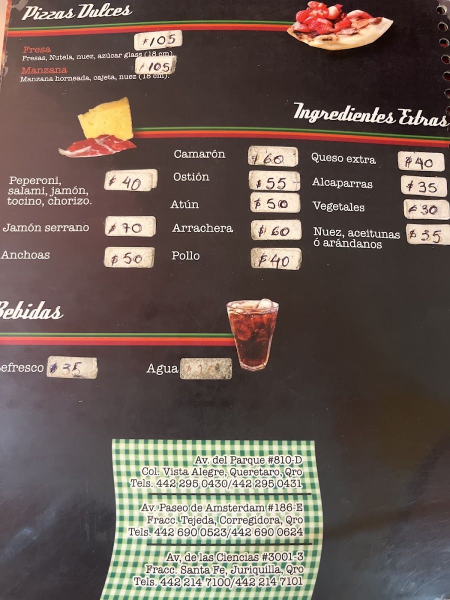 Piu Pizza Artesanal Av. Del Parque Menu Photo 7