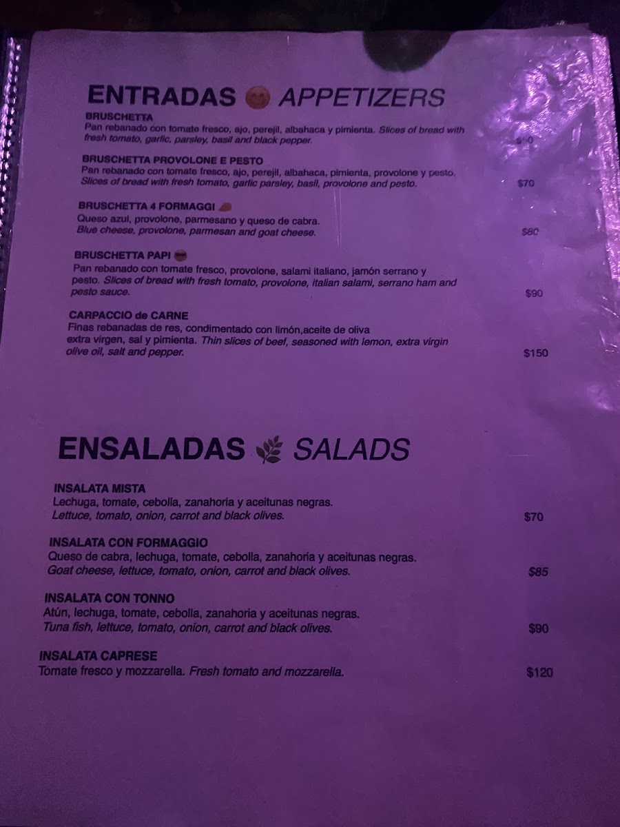 Pizza Papi Pasta Menu Photo 3