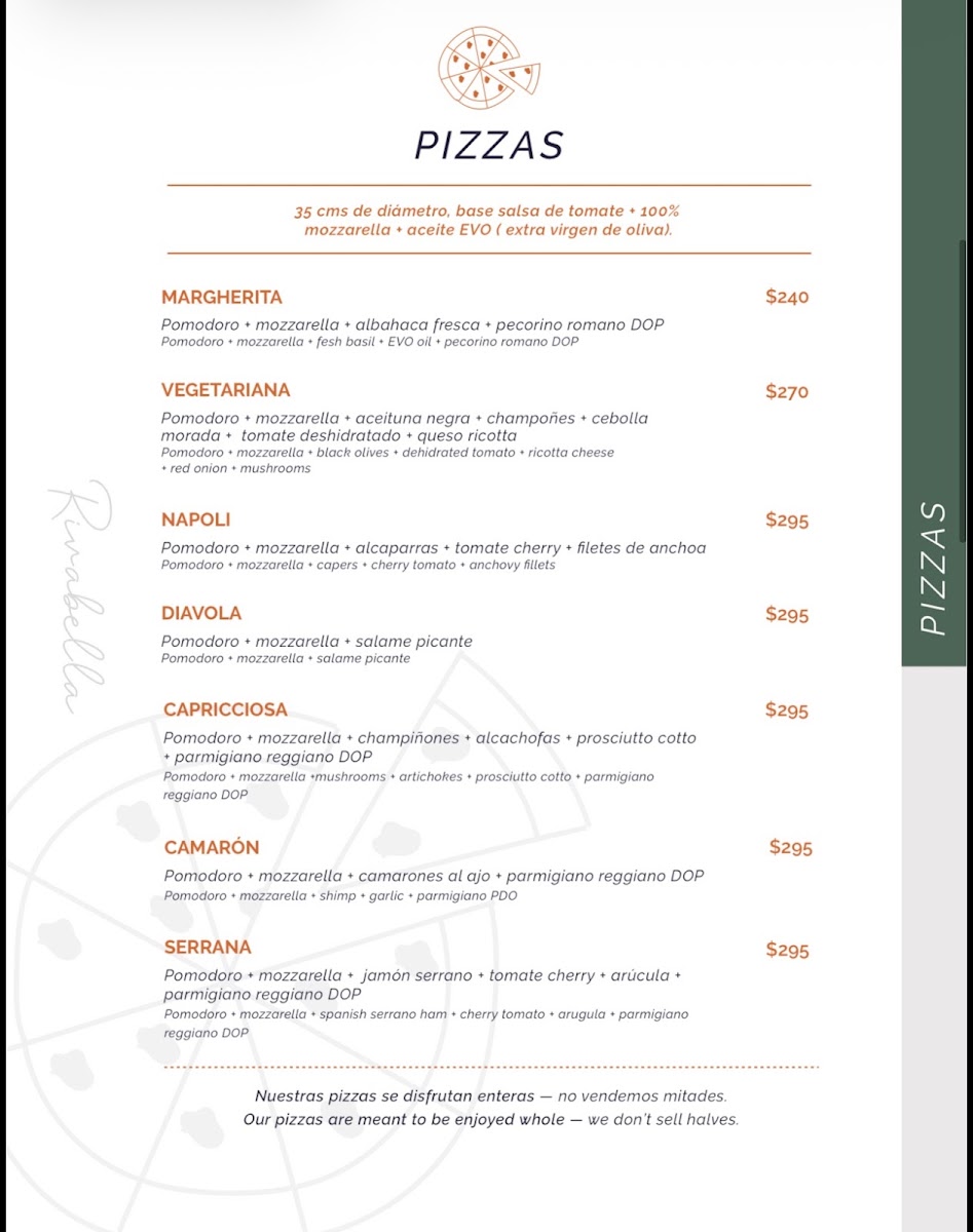 Pizzeria Rivabella Menu Photo 2