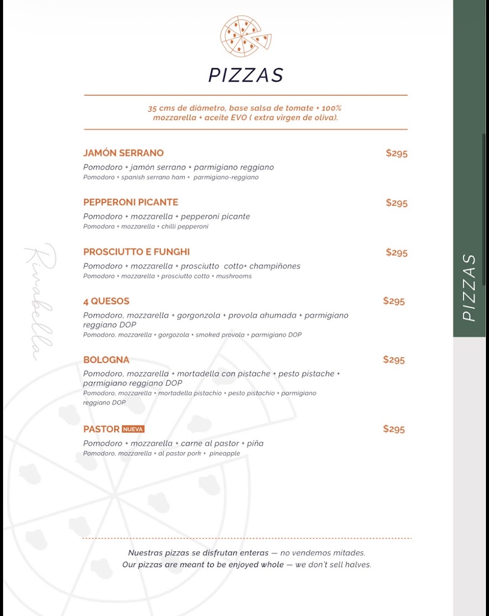 Pizzeria Rivabella Menu Photo 3