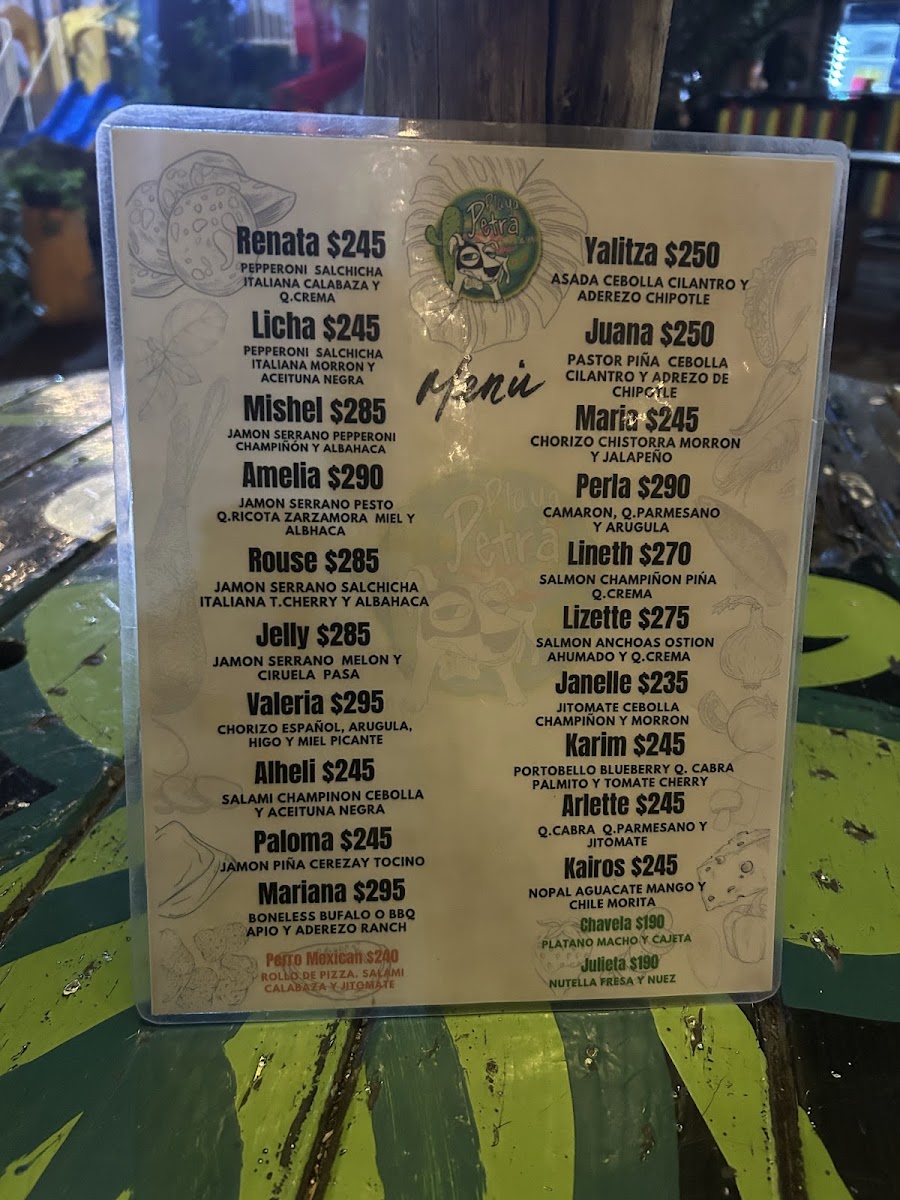 Playa Petra Menu Photo 3
